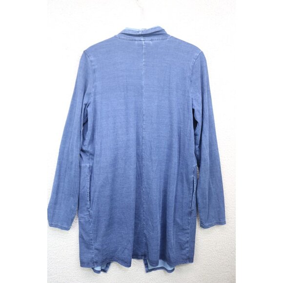 Pure Jill Indigo Long Sleeve Open Front Cardigan-XS-Pockets-Classic-BOHO - Picture 14 of 16